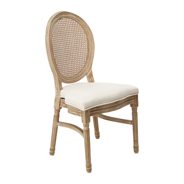 King Louis Chair - Natural - Pull Up A Chair Event Rentals