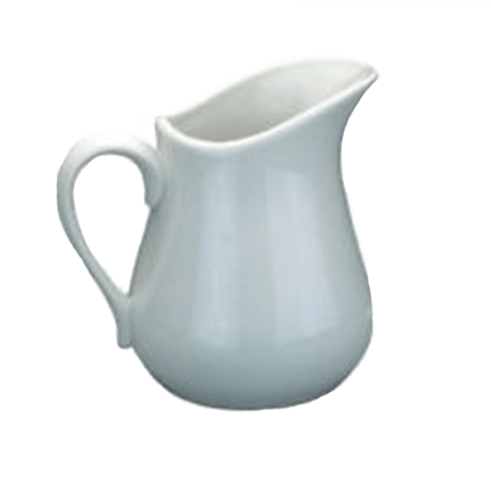 White cream jug 1 litre