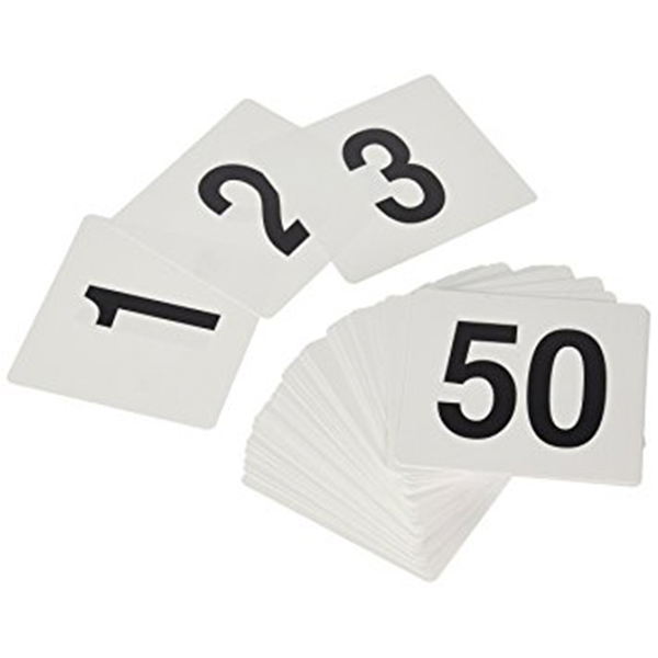 Plastic Table Numbers 1 – 50 - Event Rental Group